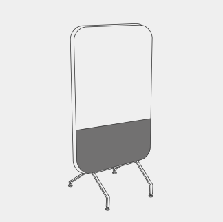 EFP-8 Classic 落地白板 面板分隔 Floor-standing whiteboard Panel divider