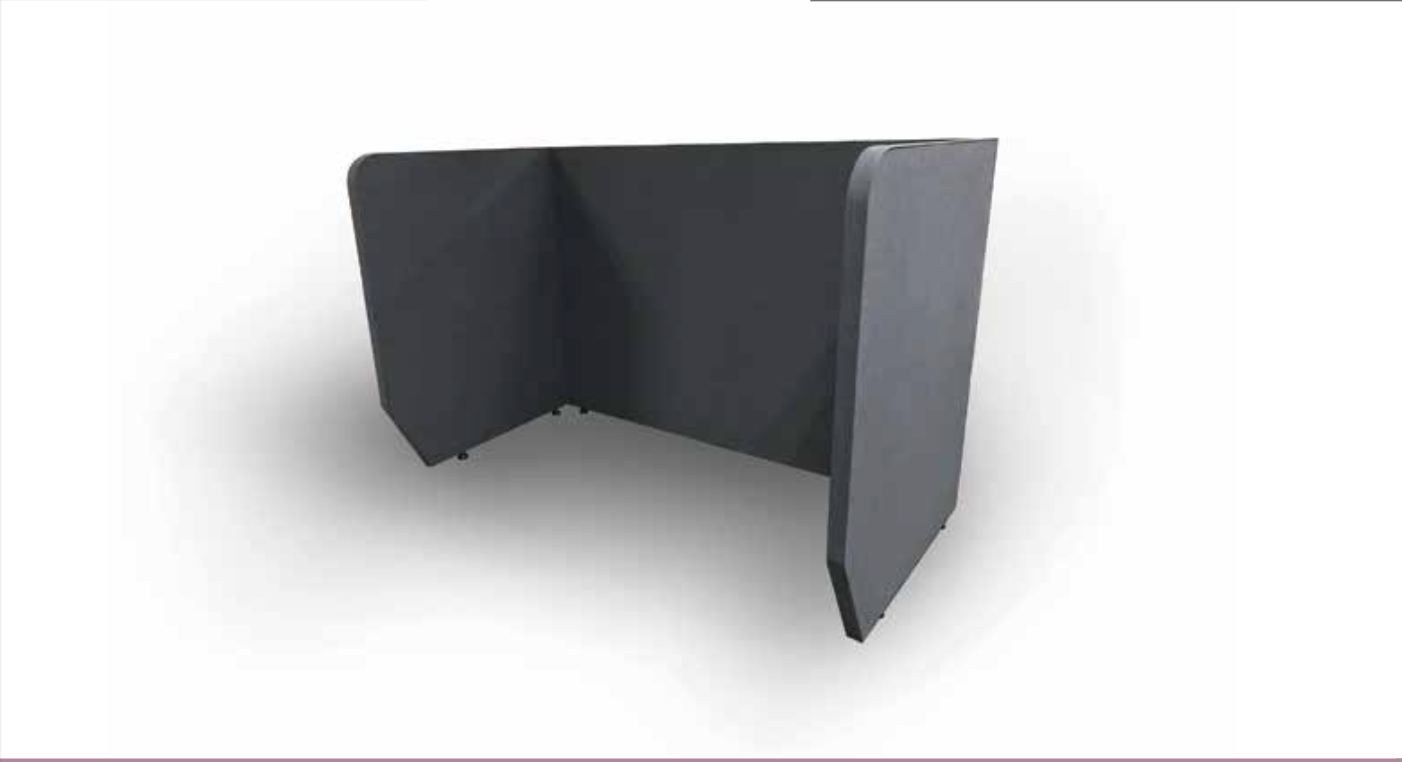 EFP-20 Italia 方形工作位 分隔板 Square workstation partition