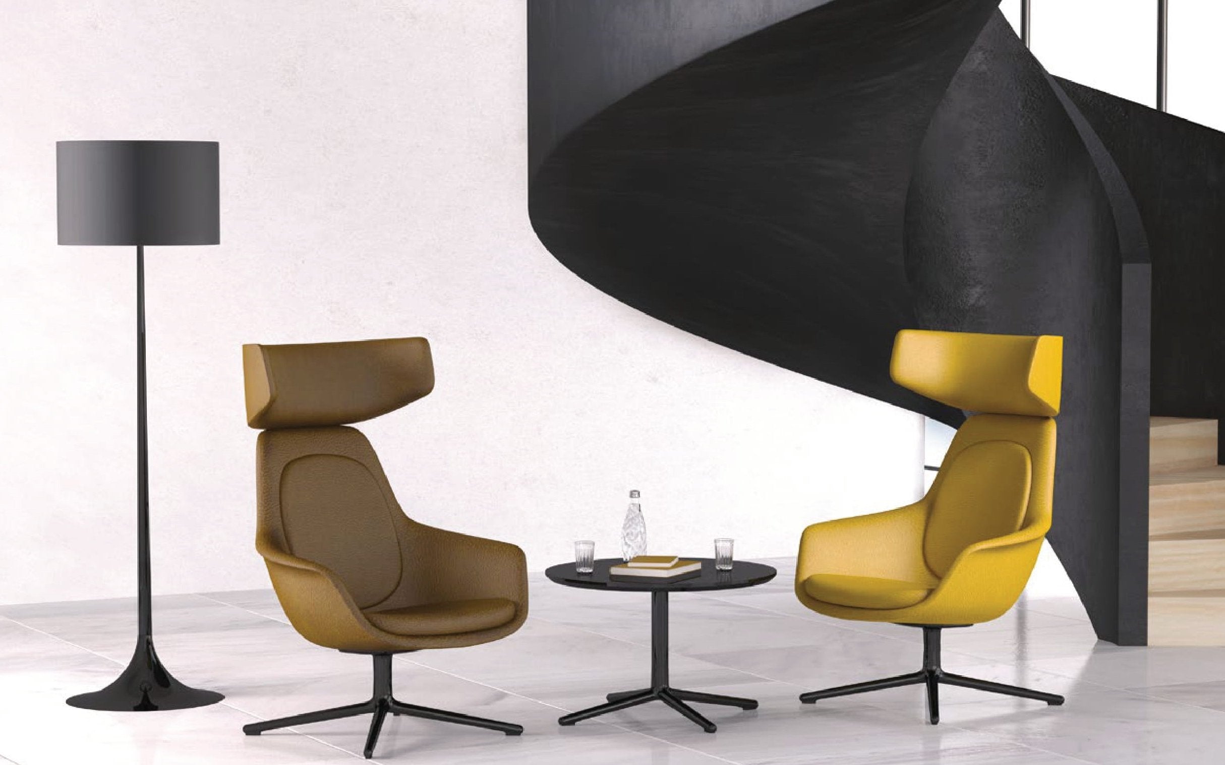 KLG01-Taor fabric high-back lounge chair