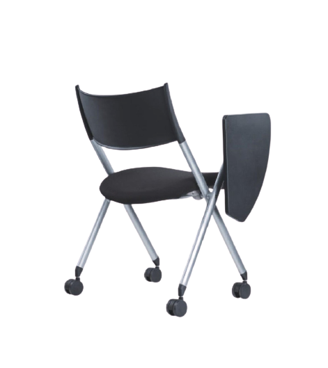 KH-039C-1培訓椅/會議椅 寫字板 黑色 - KLT Furniture