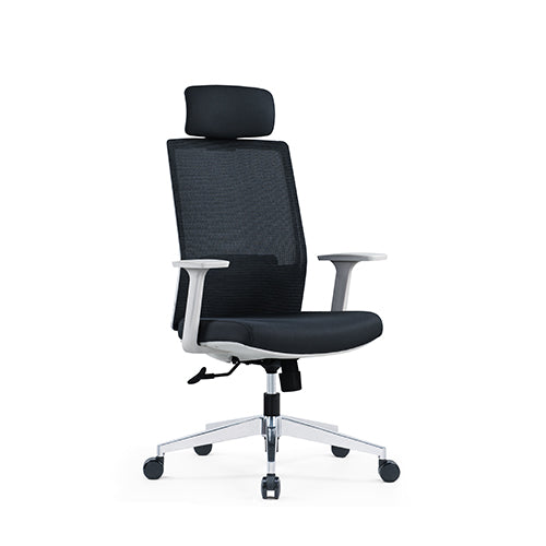 KH-318A-BS 人體工學辦公椅 網椅 灰白色背架 - KLT Furniture