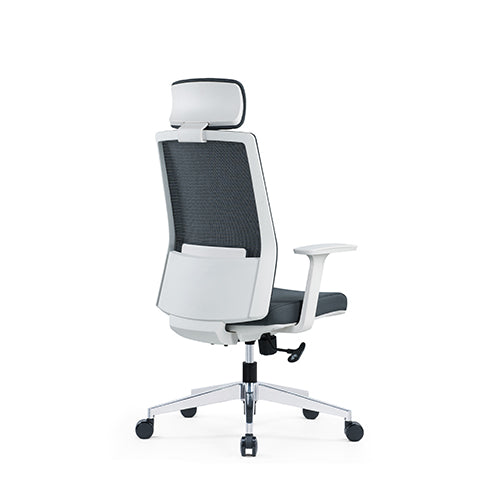 KH-318A-BS 人體工學辦公椅 網椅 灰白色背架 - KLT Furniture
