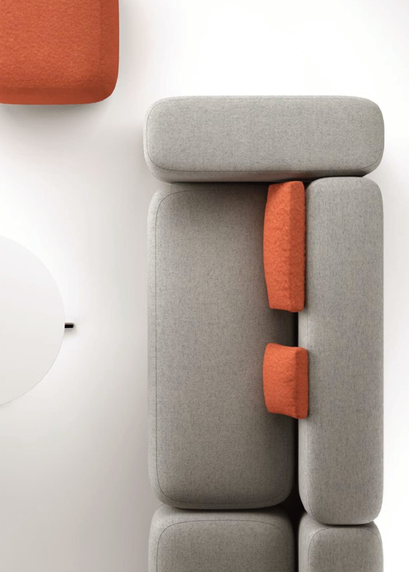 CITY-Cashmere 公司前台梳化椅 Front Desk Sofa Chair