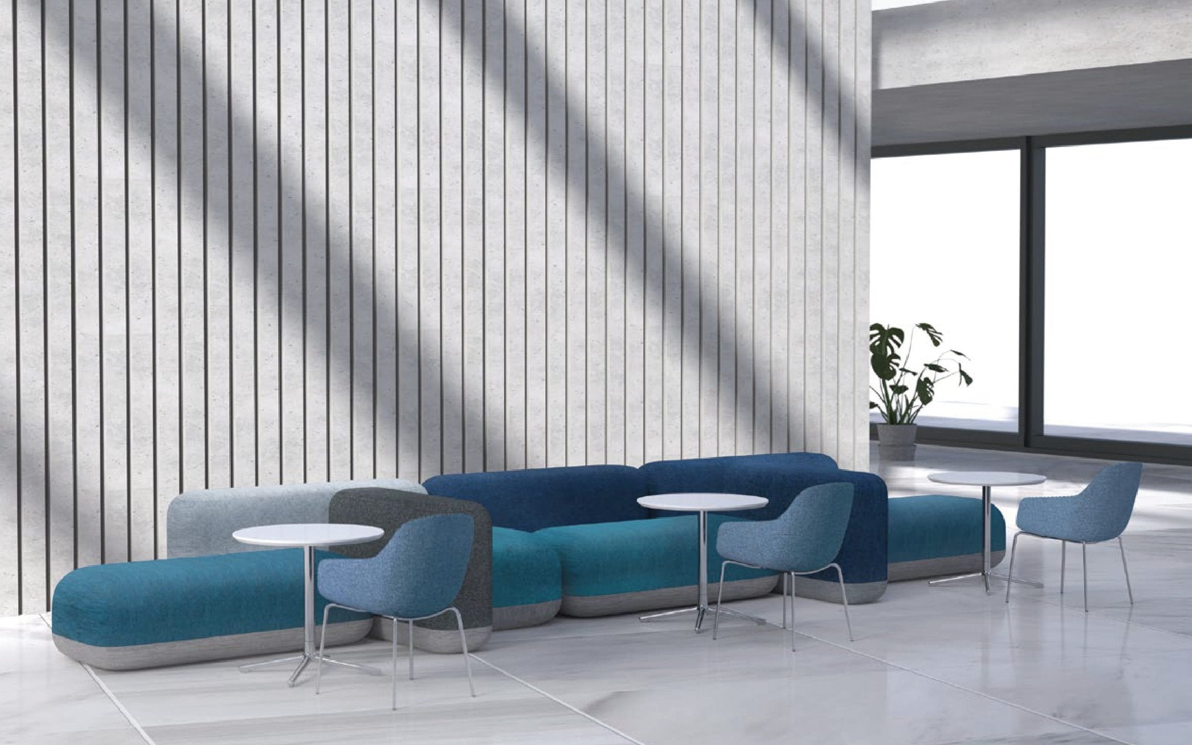 CITY-Cashmere 公司前台梳化椅 Front Desk Sofa Chair