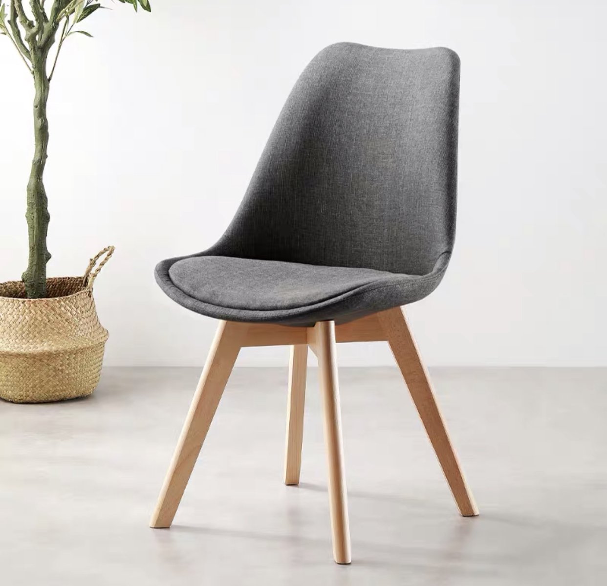 KC-109-Estate Minimal Round-Back Chair