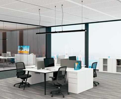 Rectangualr 職員辦公桌 - KLT Furniture