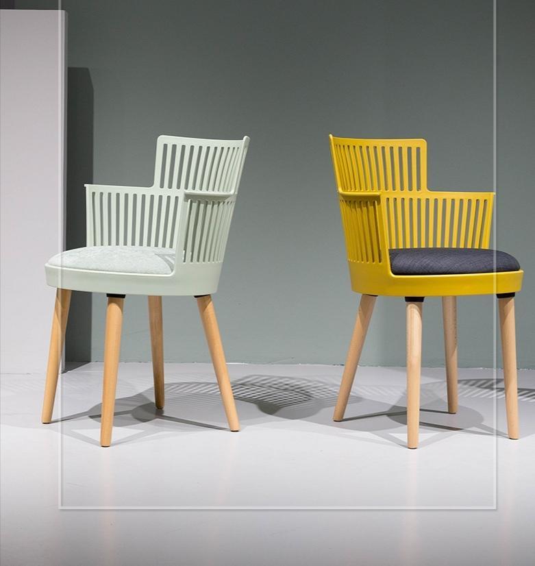 KC-128-Aran 皮面餐椅 PU Leather Dining Chair