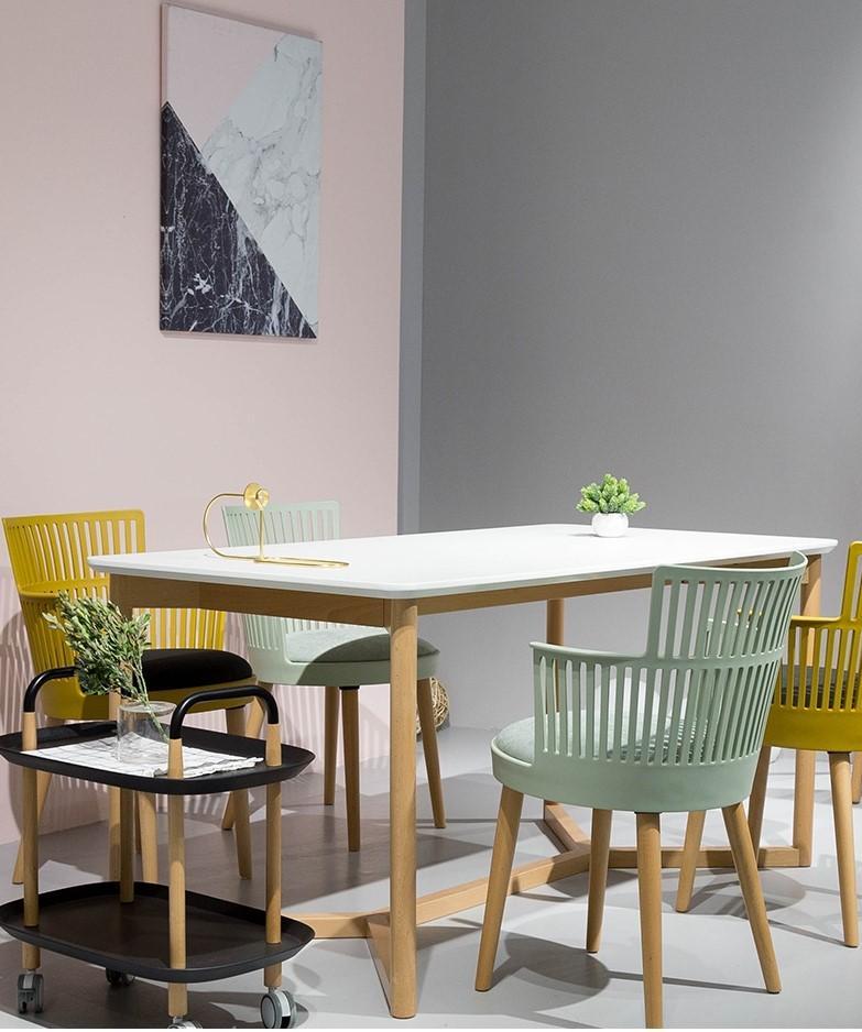 KC-128-Aran 皮面餐椅 PU Leather Dining Chair