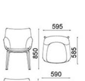 KFLY05-Mode fabric lounge chair