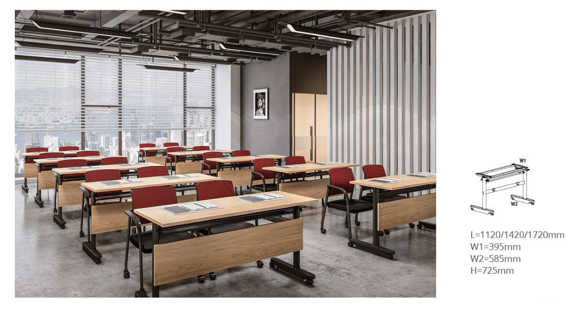LS-709 Forli 折疊式培訓桌-連底盤｜Folding Training Table｜靈活空間方案