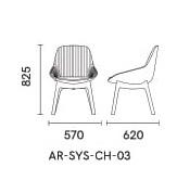 KSYS08-Bari shared space single chair