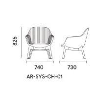 KSYS06-Bari Club Sofa Chair
