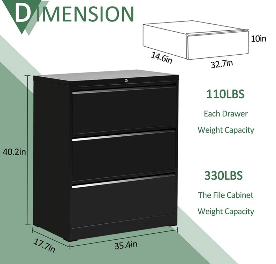 FC22 triple pull bucket horizontal hanging file cabinet (steel cabinet)