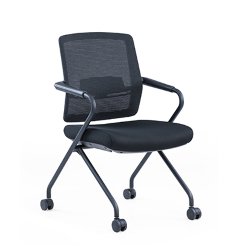 CH-357C-2 Black nylon plus textile clothing chair
