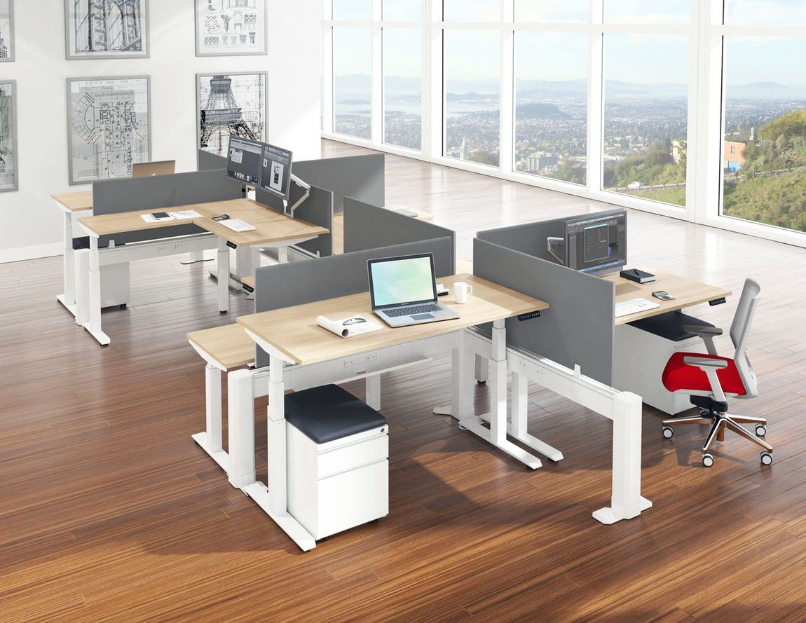 WD5300 Vent L型工作枱組合 L-Shape Staff Desk