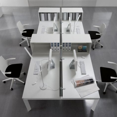 WD6700 Monte 開放式無框工作枱 – Open Frameless Workstation｜專業獨立辦公空間