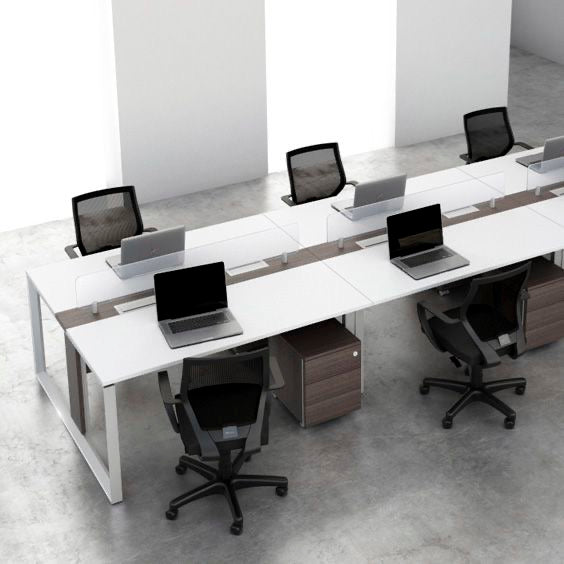 Open Work Desk , Workstations + Screens, Parallel working desk– KLT ...