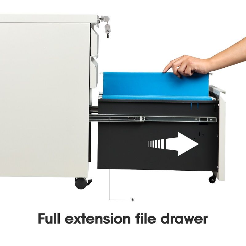FC025 Three-layer drawer movable steel cabinet