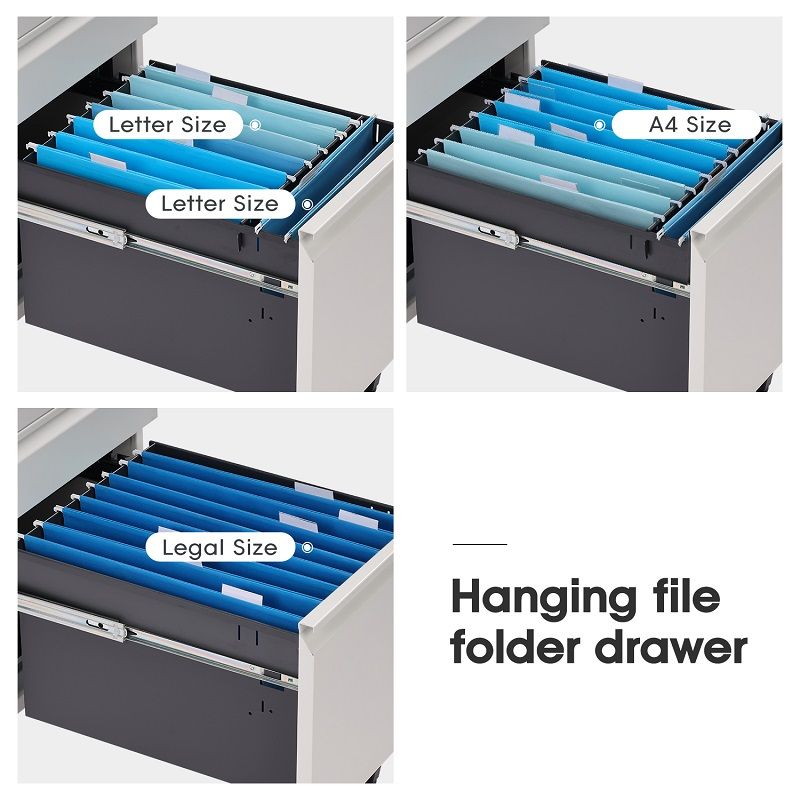 FC025 Three-layer drawer movable steel cabinet