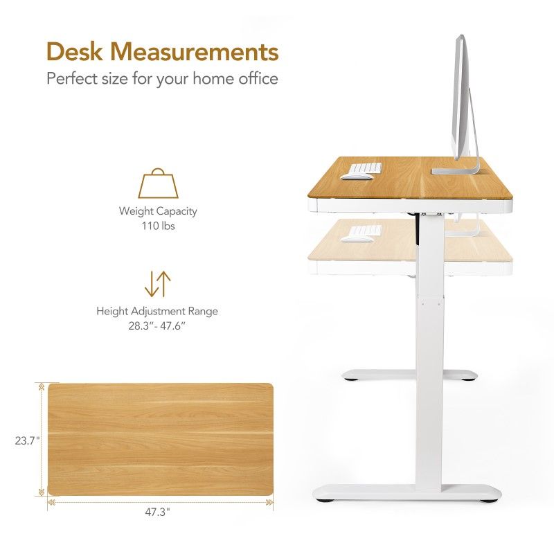 W-KT118W-NW 電動升降桌｜Standing Desk